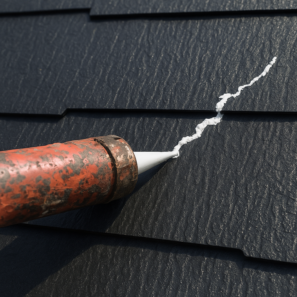 屋根の下地調整と板金処理