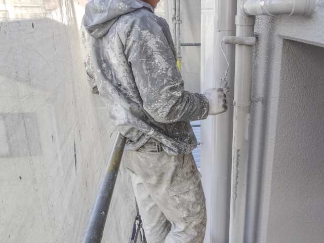 付帯部（鉄部・木部）の塗装作業