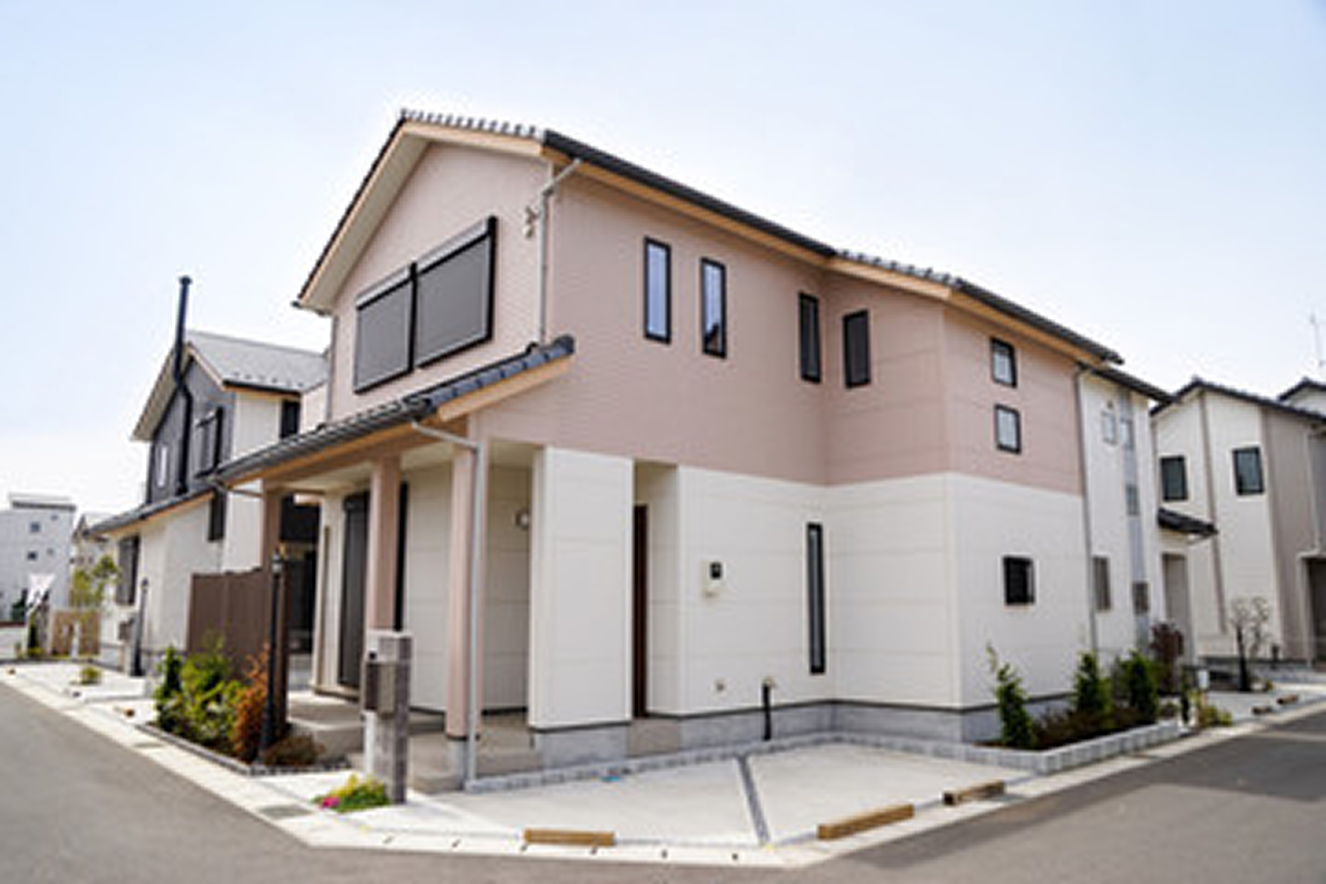 無機シリコン塗装の外壁